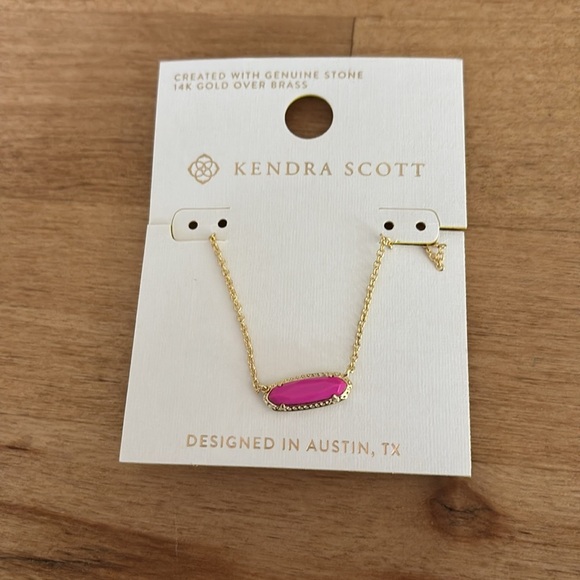 Kendra Scott Eva Magnesite 14K Gold
Over Brass Pendant Necklace Magenta new 🆕 - Picture 6 of 6